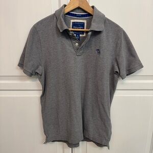 Abercrombie & Fitch Gray Polo Shirt for Men. Size XL